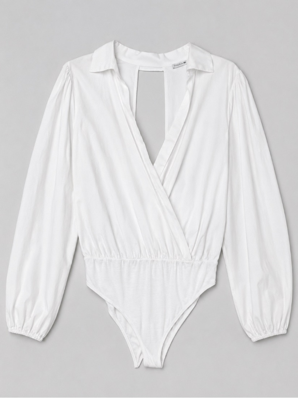 Fashion Nova • White • Bodysuit Blouse • 2XL